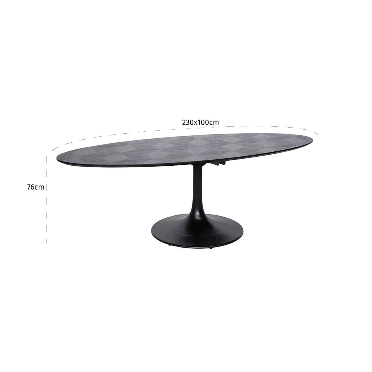 Richmond Interiors Ovaler Esstisch Blax | 250x120 cm