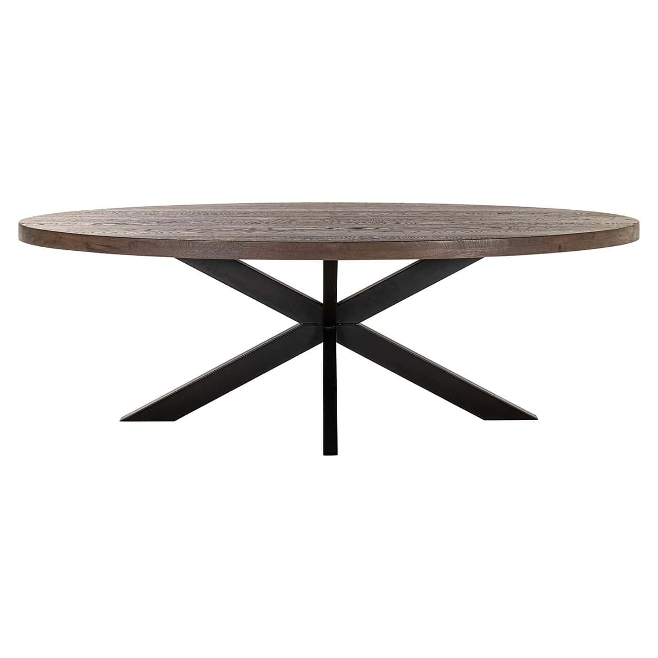 Richmond Interiors ovaler Esstisch Watson Braun | 235x110 cm