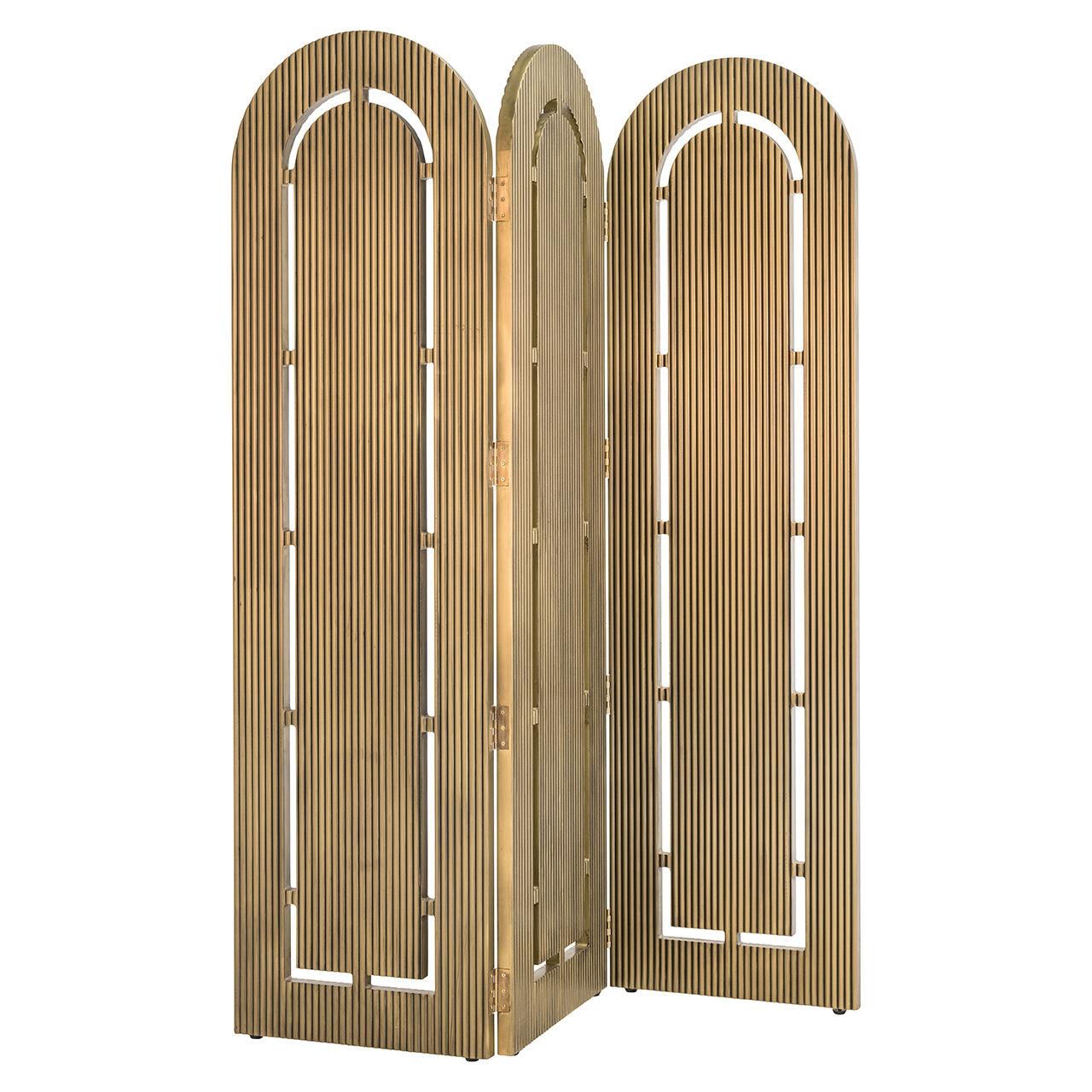 Richmond Interiors Paravent Raumteiler Macallen Ironville | Messing
