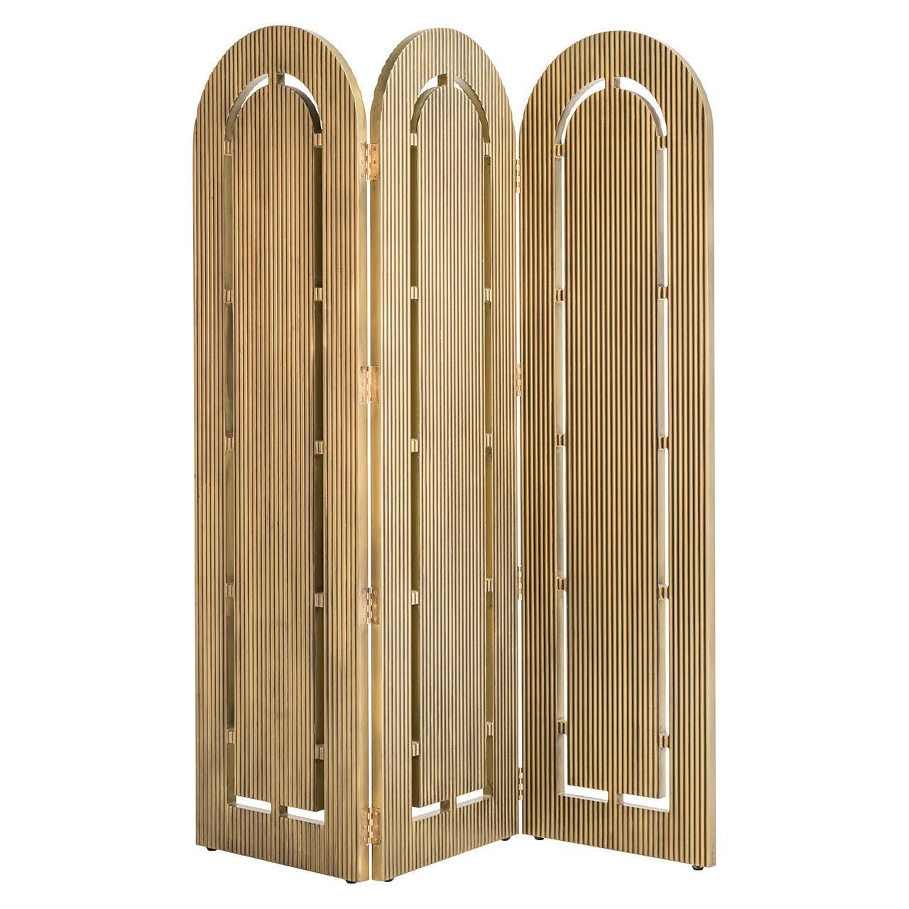 Richmond Interiors Paravent Raumteiler Macallen Ironville | Messing