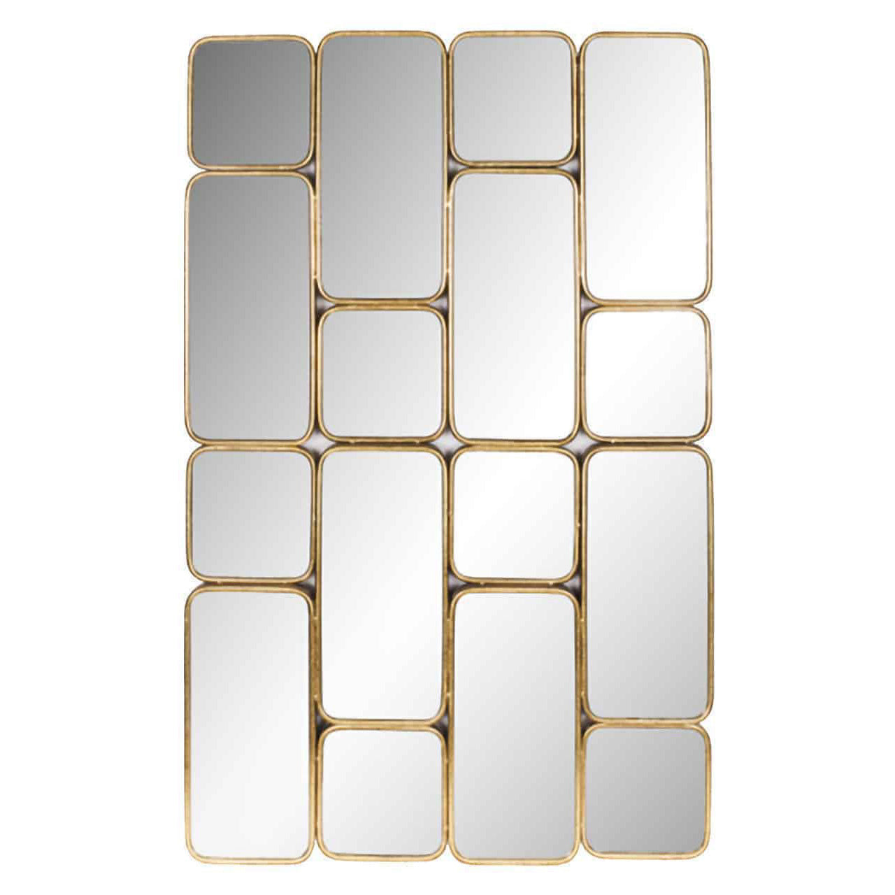 Richmond Interiors Rechteckiger Spiegel Birche | Gold