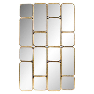 Richmond Interiors Rechteckiger Spiegel Birche | Gold