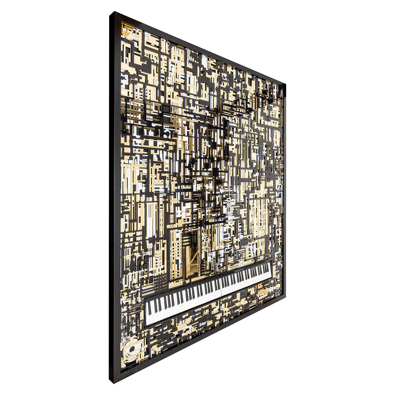 Richmond Interiors Richmond Interiors Wall art Piano mit echter Klaviermusik | 188x158 cm Codeso Living