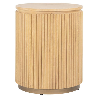 Richmond Interiors Runder Beistelltisch Belfort ø 50 cm | Natural oak