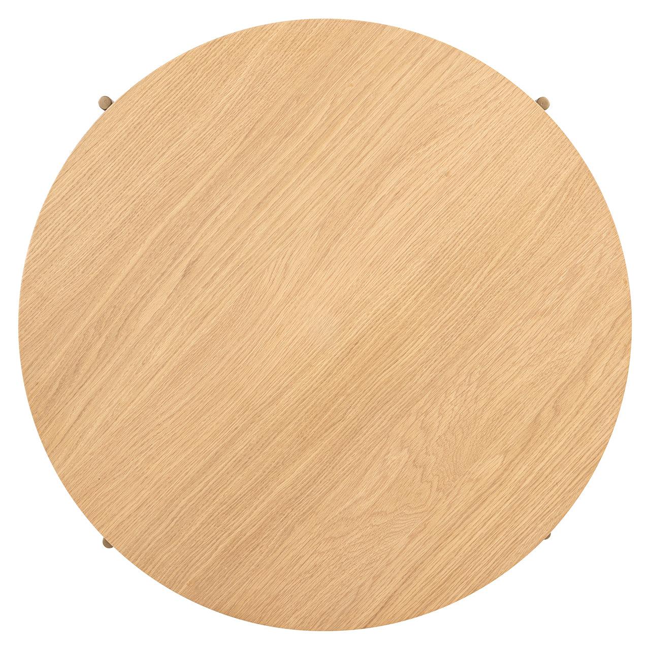 Richmond Interiors Runder Couchtisch Belfort ø 90 cm | Natural oak