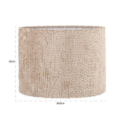 Richmond Interiors Runder Lampenschirm Emily ø 40 cm | beige