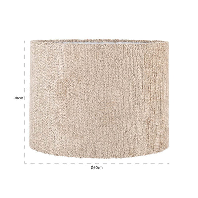 Richmond Interiors Runder Lampenschirm Emily ø 50 cm | beige