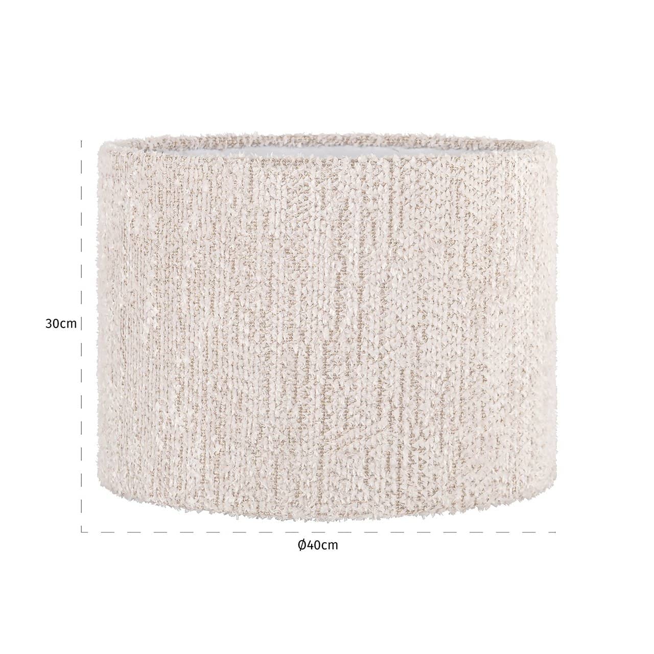 Richmond Interiors Runder Lampenschirm Marly ø 40 cm | cream
