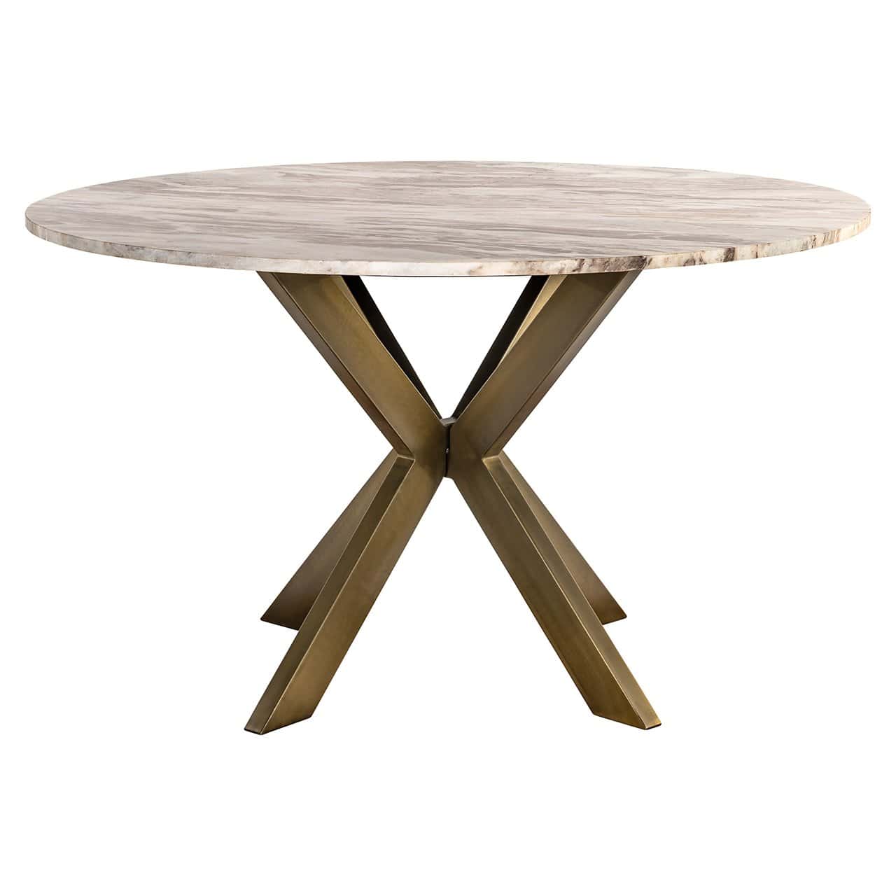 Richmond Interiors Runder Marmor-Esstisch Bottega | ø 140 cm
