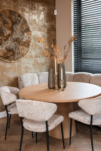 Richmond Interiors rundes Modul Sitzbank Hillpark | beige