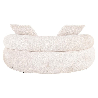 Richmond Interiors rundes Tagesbett Loveseat Tivola cream | ø 165 cm