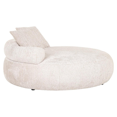 Richmond Interiors rundes Tagesbett Loveseat Tivola cream | ø 165 cm