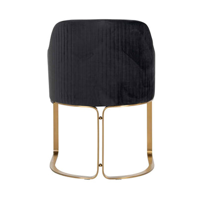 Richmond Interiors Samt-Armlehnstuhl Hadley | Anthrazit