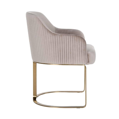 Richmond Interiors Samt-Armlehnstuhl Hadley | Khaki