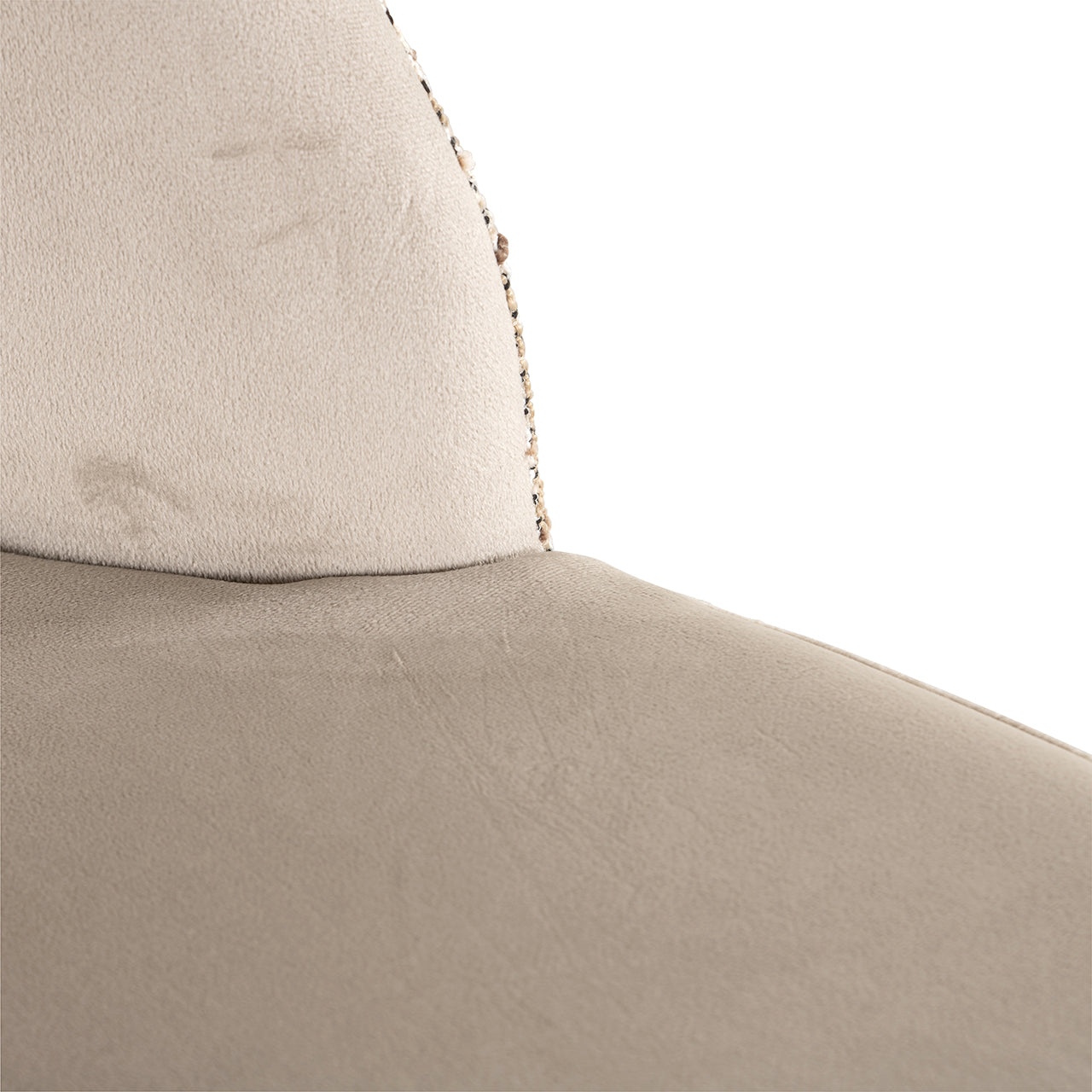 Richmond Interiors Samt-Barhocker Counterstuhl Tabitha | Nature & Khaki