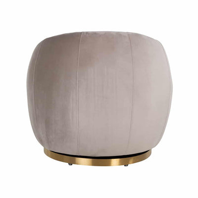 Richmond Interiors Samt-Drehsessel Jago | Khaki