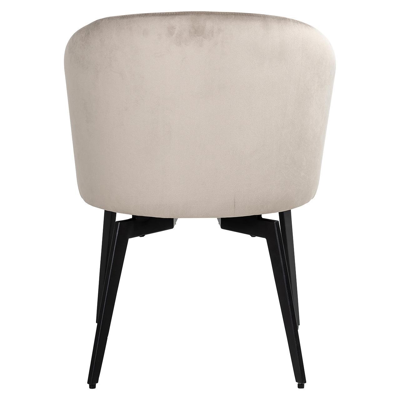 Richmond Interiors Samt-Esszimmerstuhl Amphara | khaki