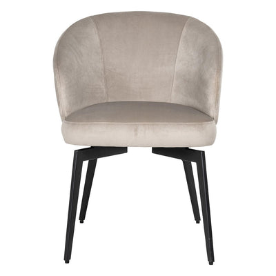 Richmond Interiors Samt-Esszimmerstuhl Amphara | khaki