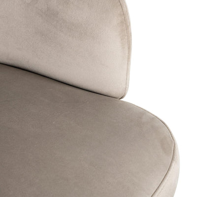 Richmond Interiors Samt-Esszimmerstuhl Amphara | khaki