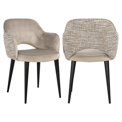 Richmond Interiors Samt-Esszimmerstuhl Giovanna | Nature