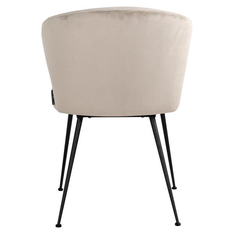 Richmond Interiors Samt-Esszimmerstuhl Xandra | Khaki