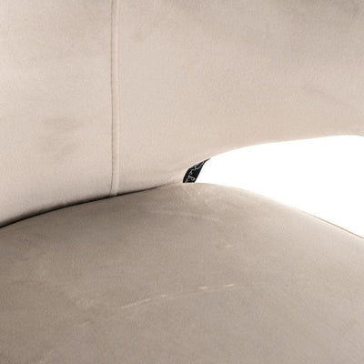 Richmond Interiors Samt-Esszimmerstuhl Xandra | Khaki