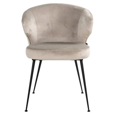 Richmond Interiors Samt-Esszimmerstuhl Xandra | Khaki