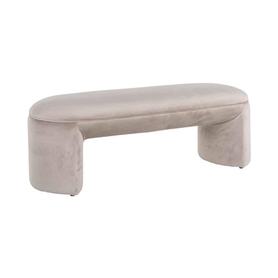 Richmond Interiors Samt-Polsterbank Fargo | Khaki