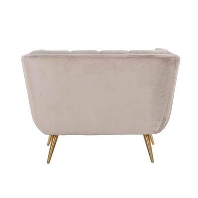 Richmond Interiors Samt-Sessel Huxley | Khaki