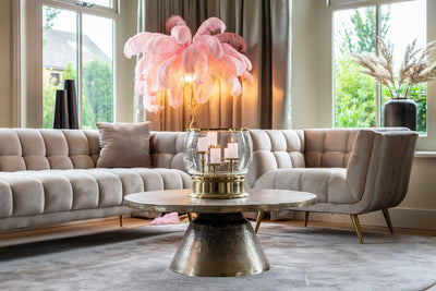 Richmond Interiors Samt-Sessel Huxley | Khaki