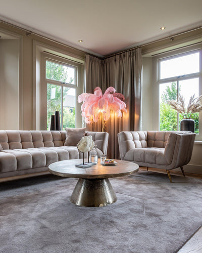 Richmond Interiors Samt-Sessel Huxley | Khaki