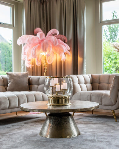 Richmond Interiors Samt-Sessel Huxley | Khaki