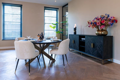Richmond Interiors Samt-Stuhl Alicia | Khaki