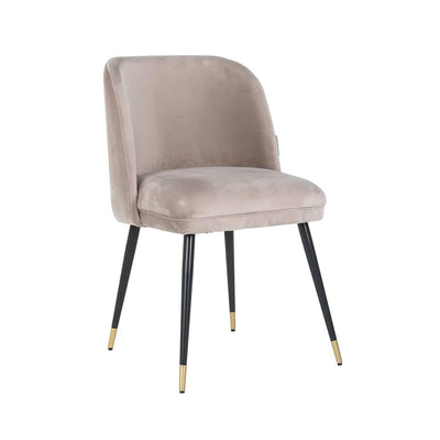 Richmond Interiors Samt-Stuhl Alicia | Khaki