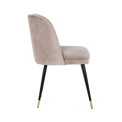 Richmond Interiors Samt-Stuhl Alicia | Khaki