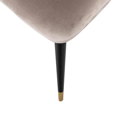Richmond Interiors Samt-Stuhl Alicia | Khaki