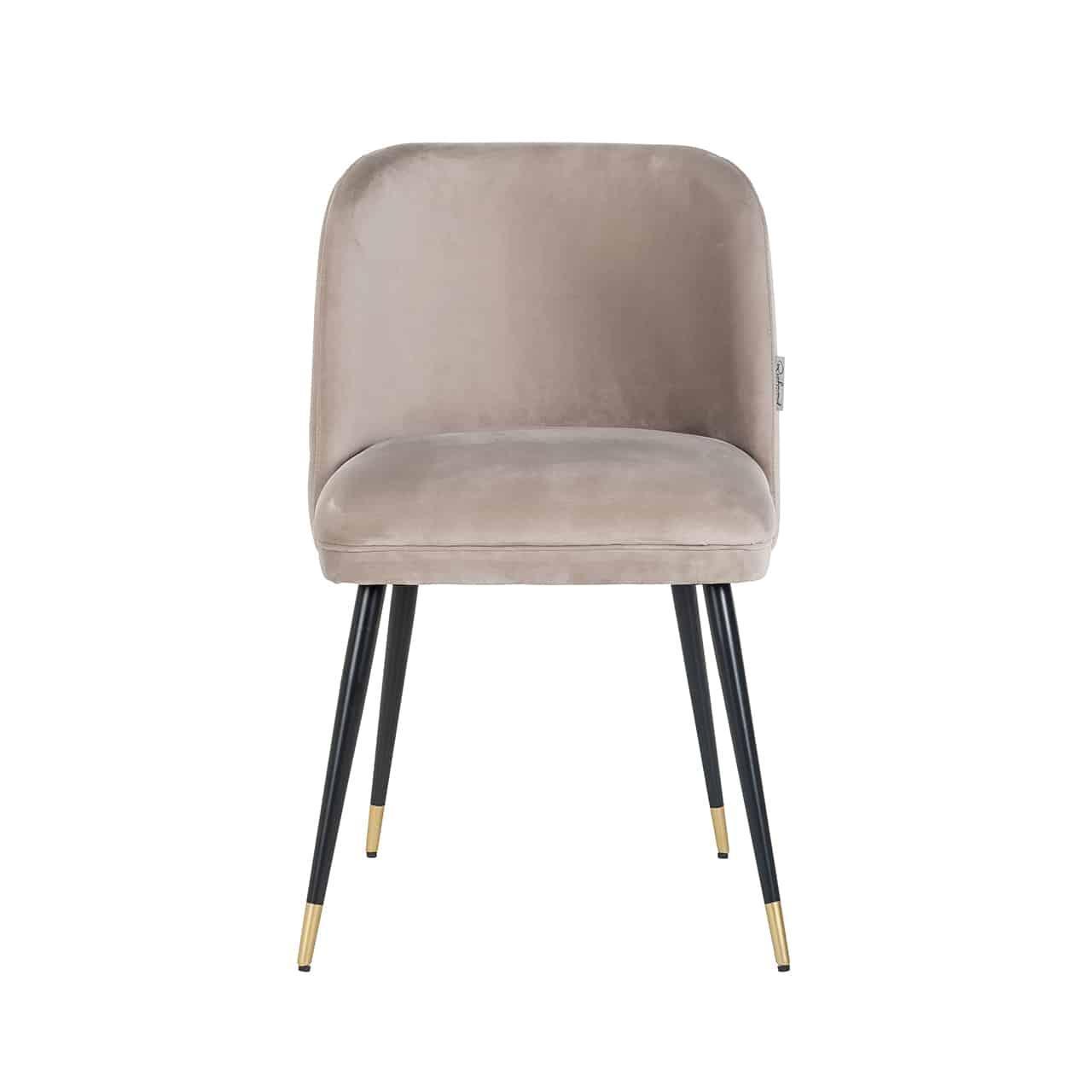 Richmond Interiors Samt-Stuhl Alicia | Khaki