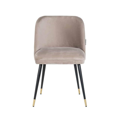 Richmond Interiors Samt-Stuhl Alicia | Khaki