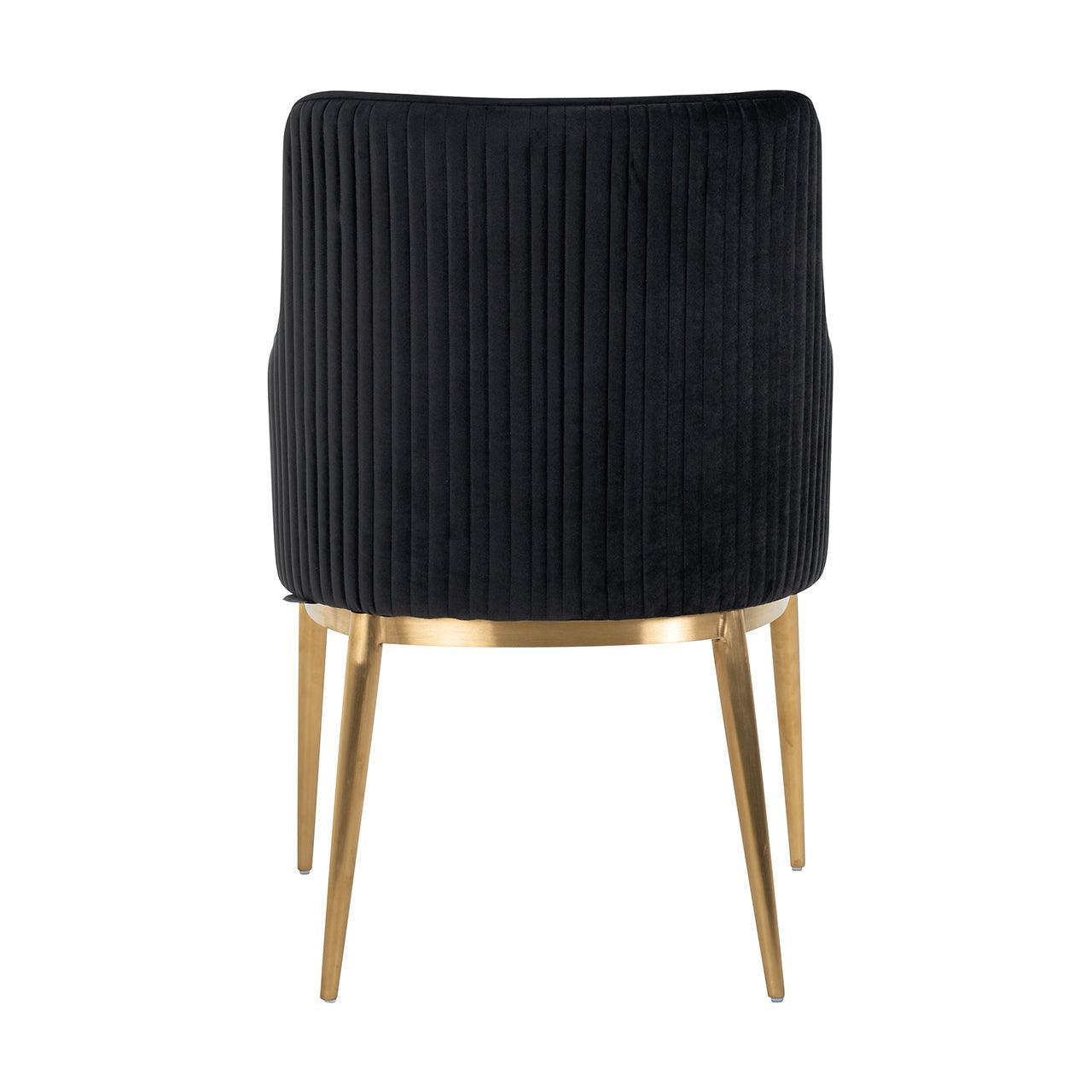Richmond Interiors Samt-Stuhl Breeze | Anthrazit