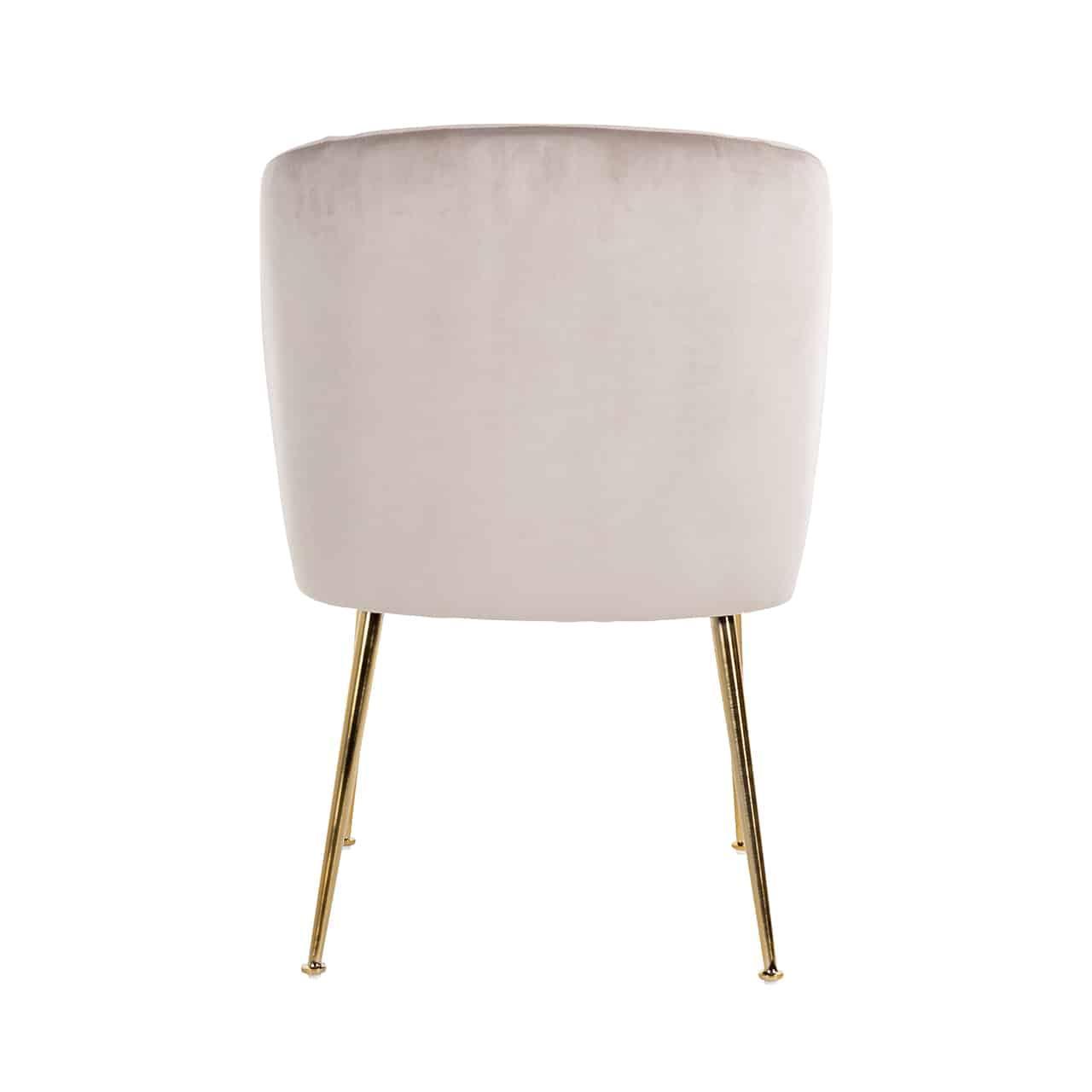 Richmond Interiors Samt-Stuhl Cannon | Khaki