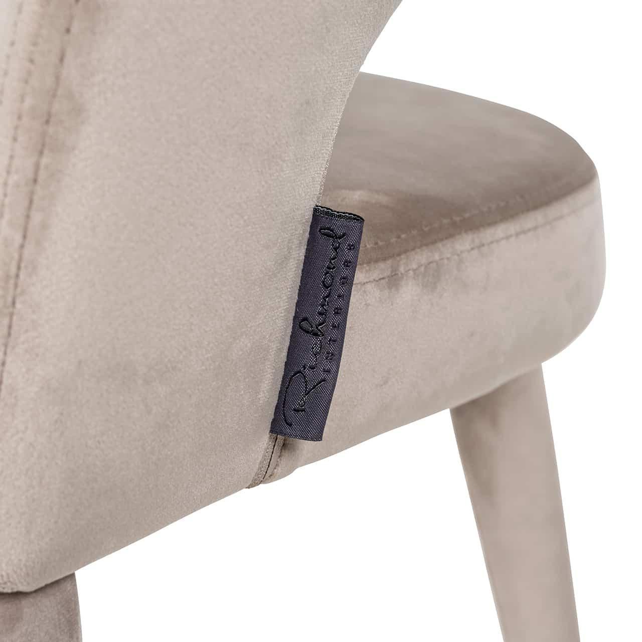 Richmond Interiors Samt-Stuhl Gia | Khaki
