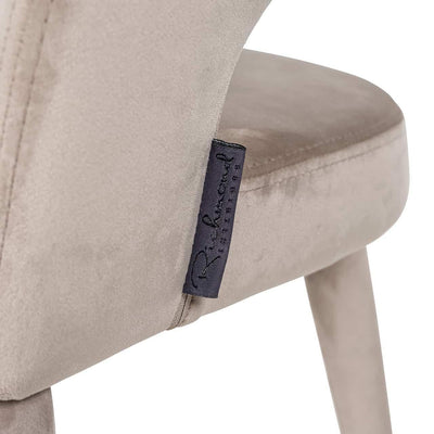 Richmond Interiors Samt-Stuhl Gia | Khaki
