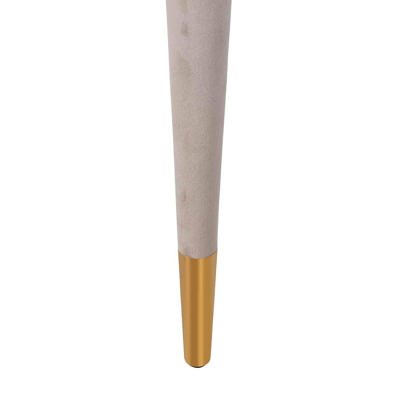 Richmond Interiors Samt-Stuhl Gia | Khaki