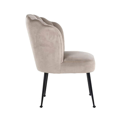 Richmond Interiors Samt-Stuhl Pippa | Khaki