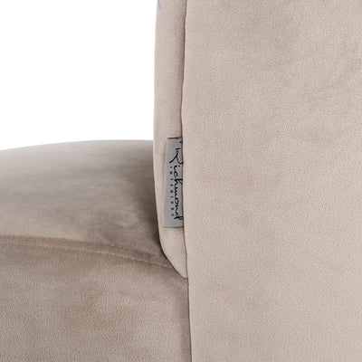 Richmond Interiors Samt-Stuhl Pippa | Khaki