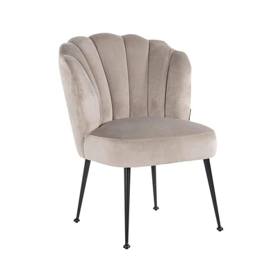 Richmond Interiors Samt-Stuhl Pippa | Khaki