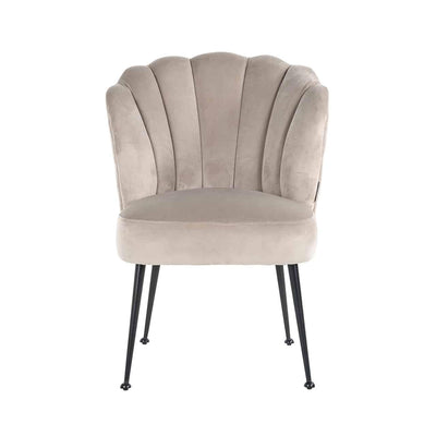 Richmond Interiors Samt-Stuhl Pippa | Khaki