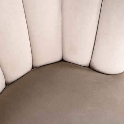 Richmond Interiors Samt-Stuhl Pippa | Khaki