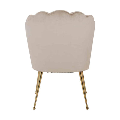 Richmond Interiors Samt-Stuhl Pippa | Khaki Gold