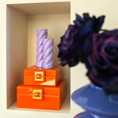 Richmond Interiors Schmuckkästchen Aufbewahrungsbox Bodine Orange | | klein